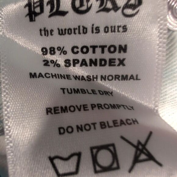 Politics Debris 503 Distressed Fringe Aqua Flare Jeans -  Size 36 - Picture 6 of 6